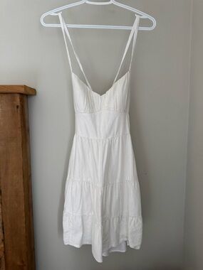 Women’s Hollister White Spaghetti Strap Graduation Dress